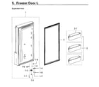 Samsung RF28M9580SR/AA-00 freezer door lt diagram