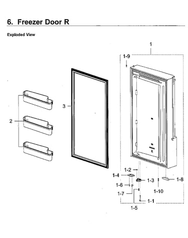 Freezer door rt