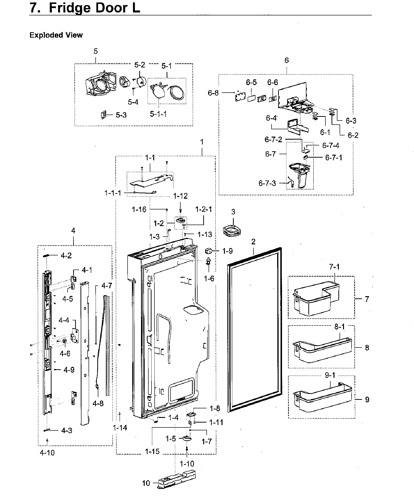 FRIDGE DOOR LT