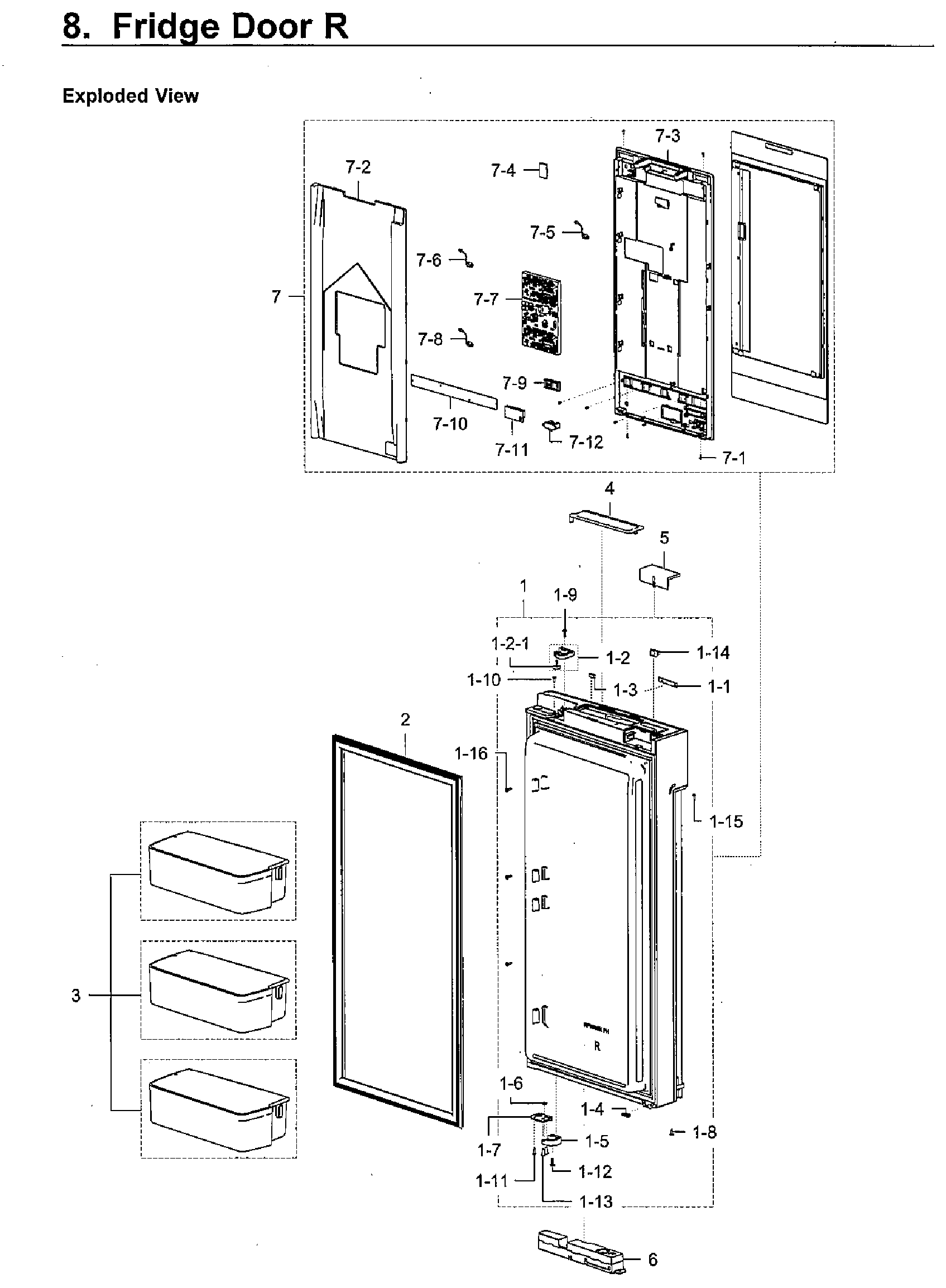 Fridge door rt