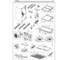 Samsung RF261BEAESG/AA-00 fridge diagram