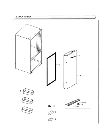 Fridge door rt