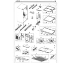 Samsung RF261BEAESG/AA-01 fridge diagram