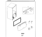 Samsung RF261BEAESG/AA-01 freezer door diagram