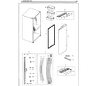 Samsung RF261BEAESG/AA-01 fridge door lt diagram