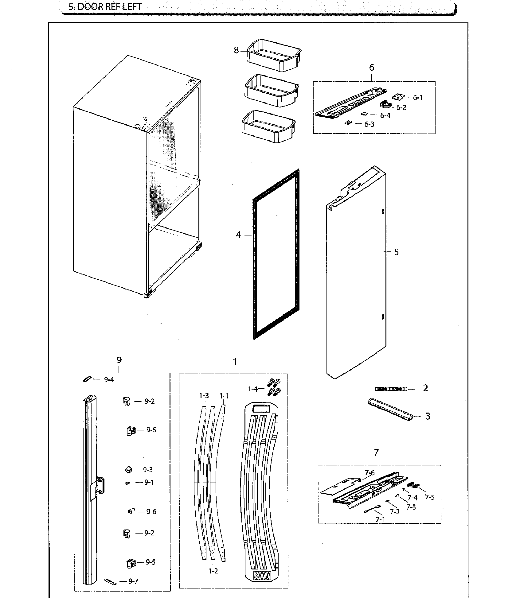 Fridge door lt