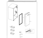 Samsung RF261BEAESG/AA-01 fridge door rt diagram
