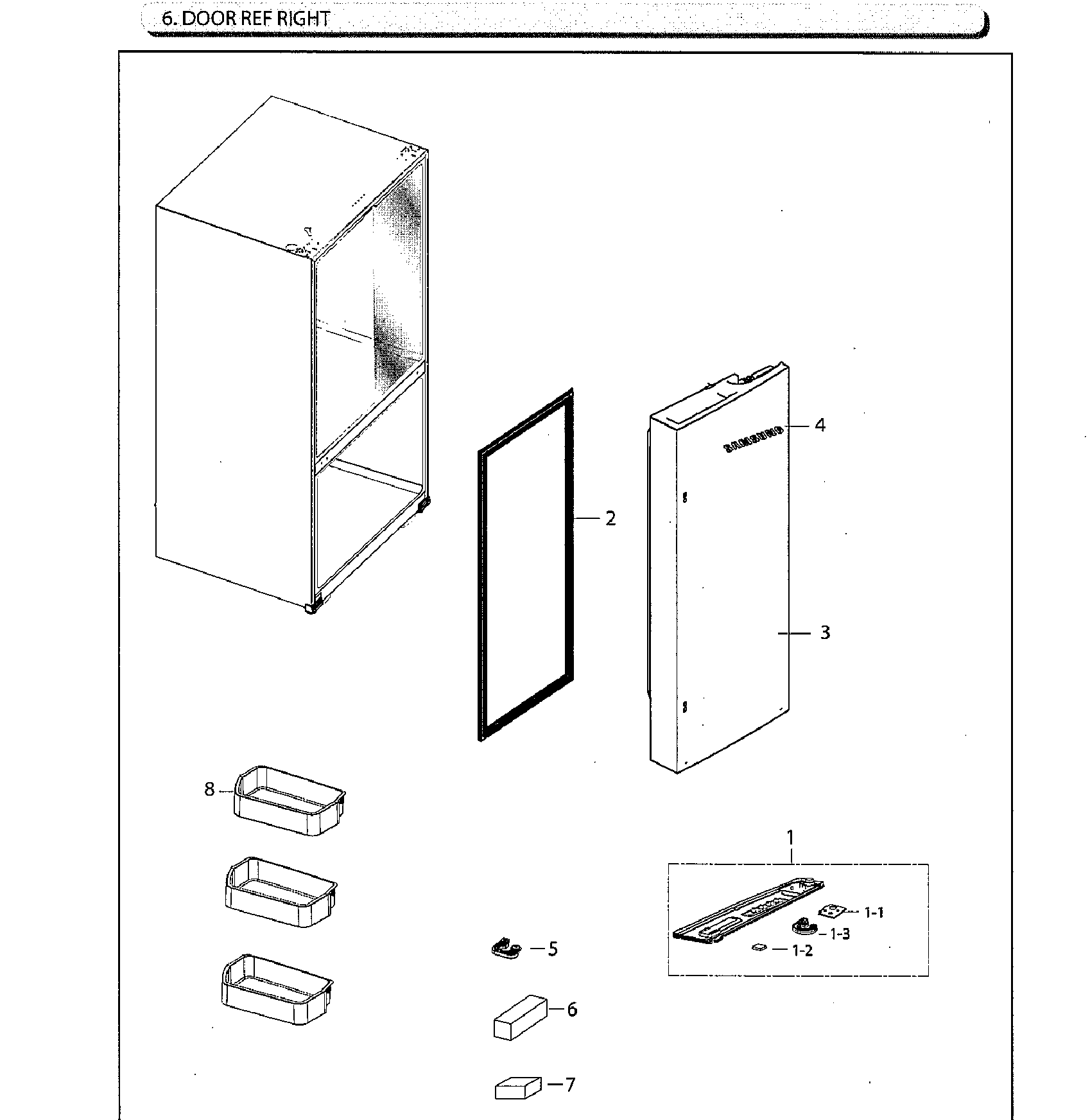 Fridge door rt