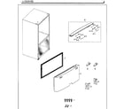 Samsung RF261BEAESG/AA-02 freezer door diagram