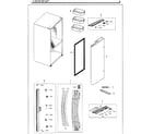 Samsung RF261BEAESG/AA-02 fridge door lt diagram