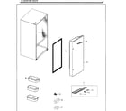 Samsung RF261BEAESG/AA-02 fridge door rt diagram