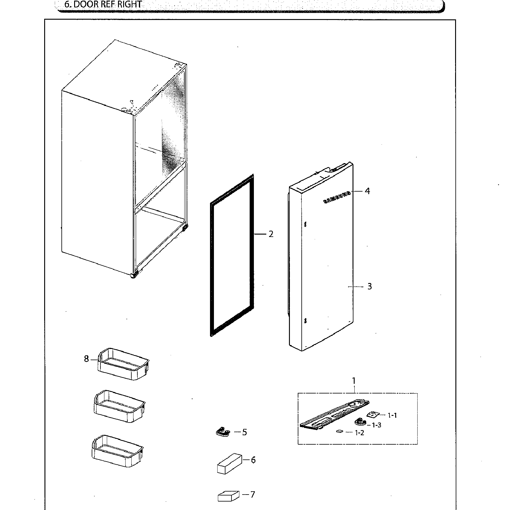 Fridge door rt