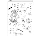 Samsung RF28HFEDBSG/AA-00 cabinet diagram