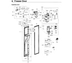 Samsung RH22H9010SG/AA-00 freezer door diagram