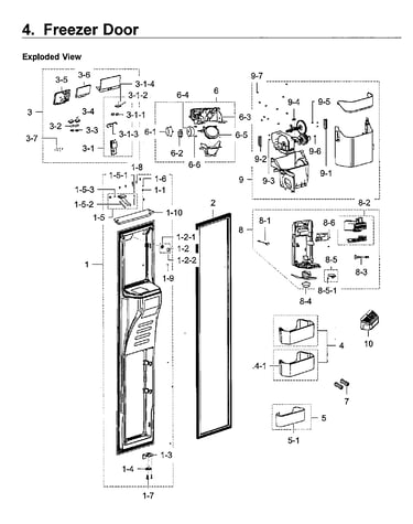Freezer door