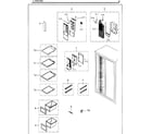 Samsung RS25H5111WW/AA-02 freezer diagram