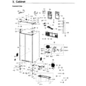 Samsung RH22H9010SR/AA-01 cabinet diagram
