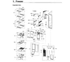 Samsung RH22H9010SR/AA-02 freezer diagram
