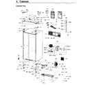 Samsung RH22H9010SR/AA-03 cabinet diagram