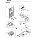Samsung RF30KMEDBSR/AA-03 freezer diagram