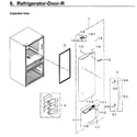 Samsung RF30KMEDBSR/AA-03 fridge door rt diagram