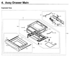 Samsung NX58M6650WG/AA-00 drawer diagram