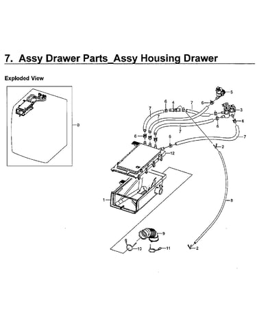 Drawer housing