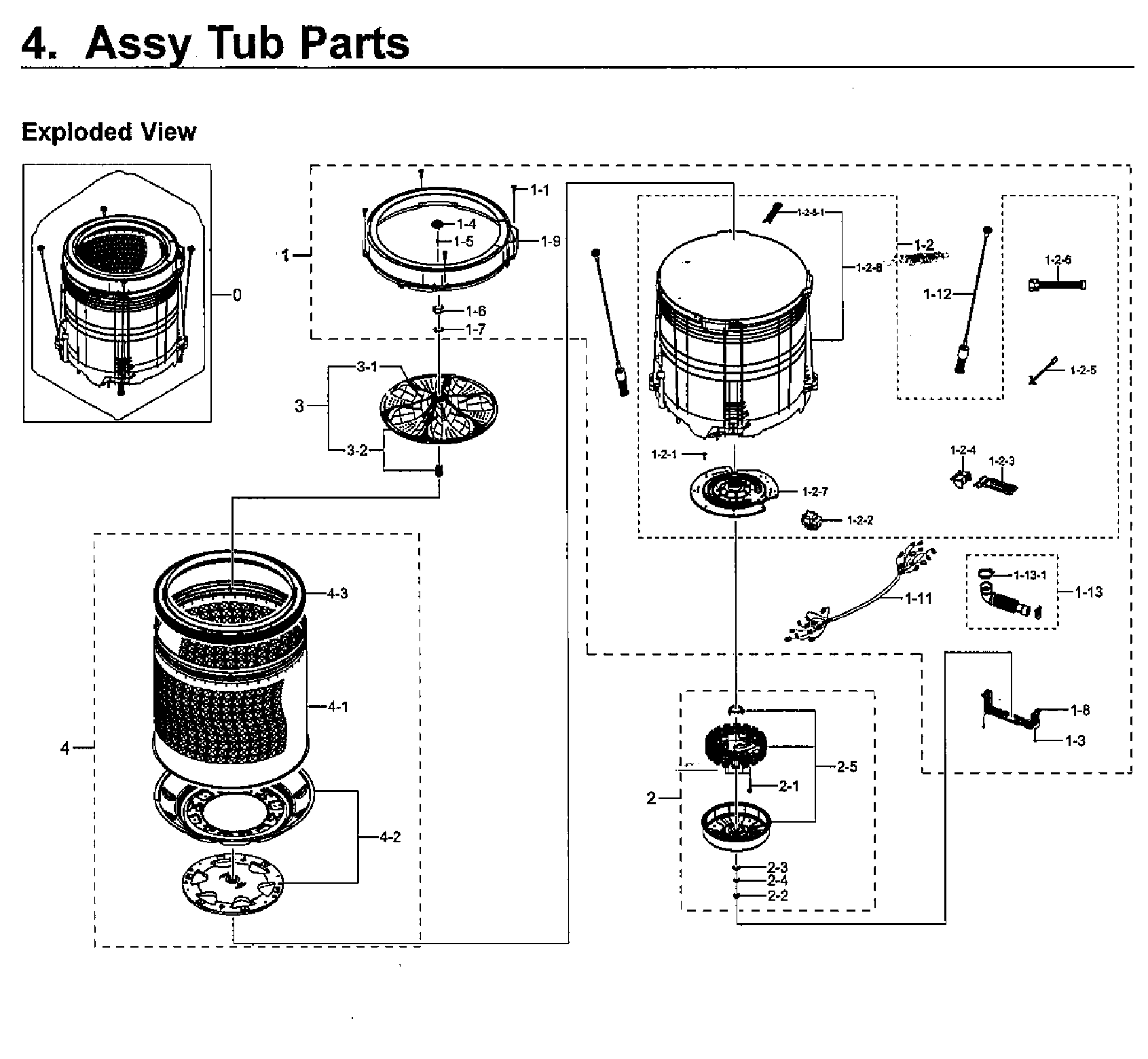 Tub assy