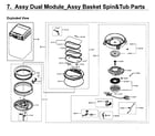 Samsung WV60M9900AW/A5-01 dual module 2 diagram
