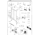 Samsung RS25H5111SG/AA-01 cabinet diagram