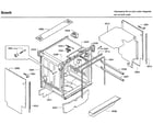 Bosch SHX9PT75UC/C9 cabinet diagram