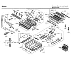 Bosch SHX9PT75UC/C9 baskets diagram