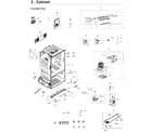Samsung RF220NCTASR/AA-02 cabinet diagram