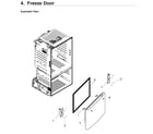 Samsung RF220NCTASR/AA-02 freezer door diagram