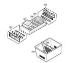 LG LFX25950SW/00 freezer parts diagram