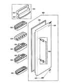 Refrigerator door parts