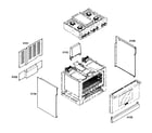 Thermador PRG364EDG02 cabinet parts diagram
