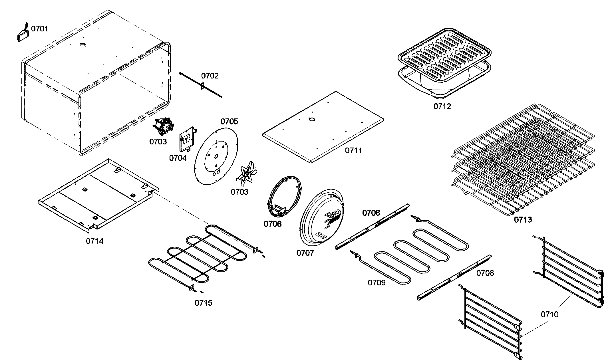 Oven cabinet