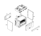 Thermador PRG364EDH01 cabinet parts diagram
