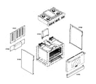 Thermador PRG364EDG01 cabinet parts diagram