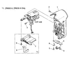 Canon ZR830A rear unit diagram