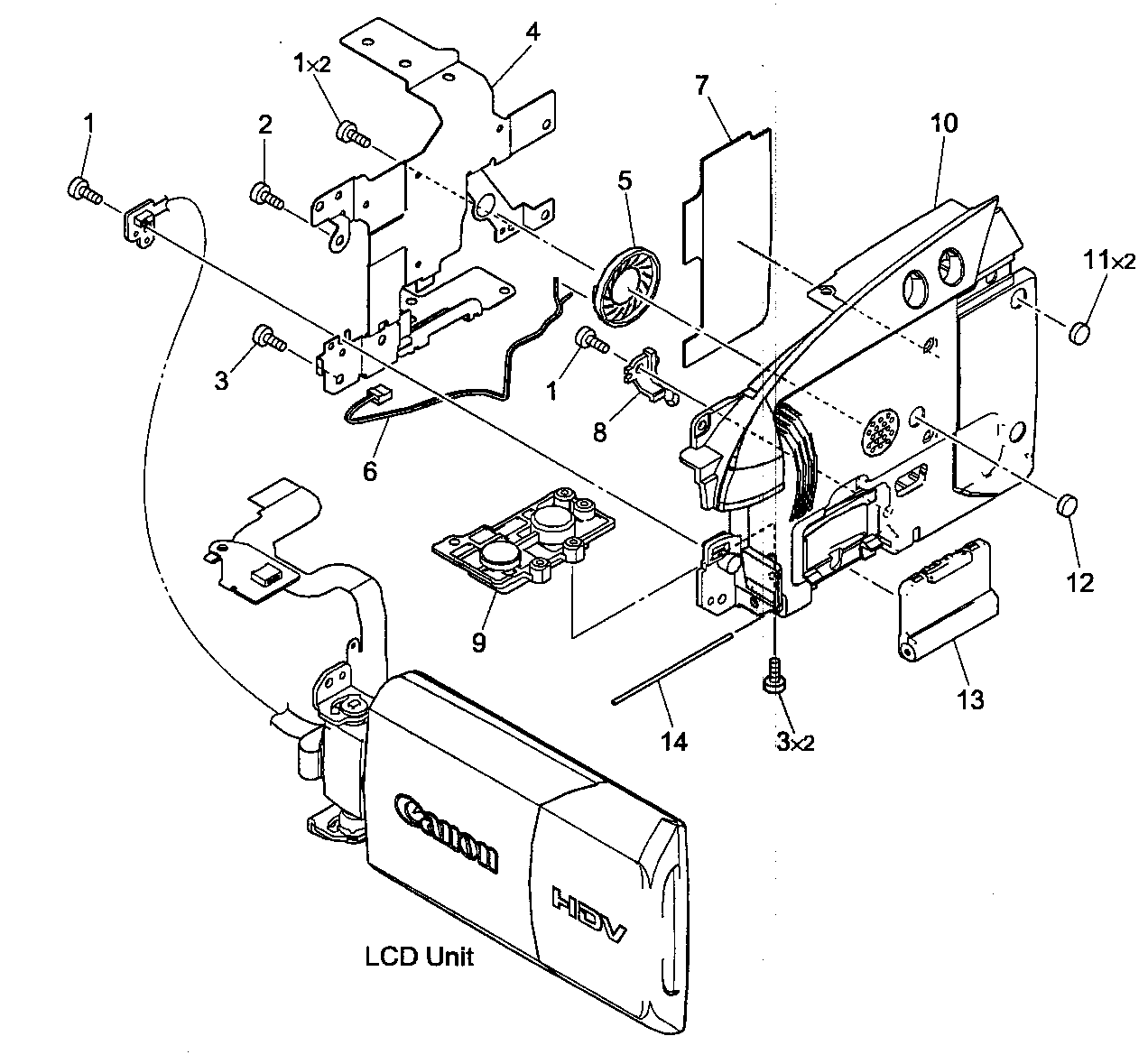 R-lcd unit