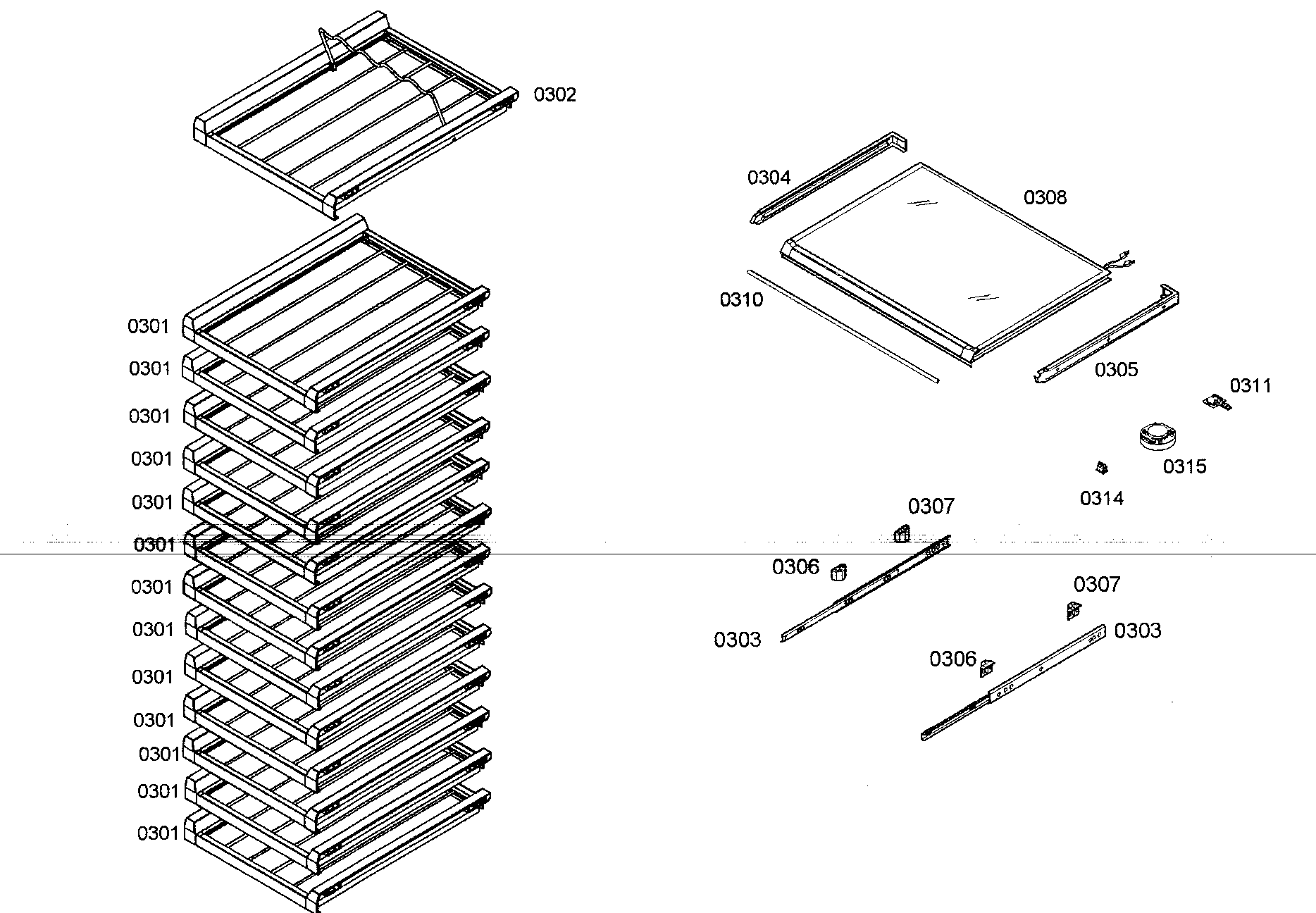 Shelf assy