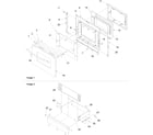 Amana OEMA1-ARG7800E oven door and storage drawer diagram