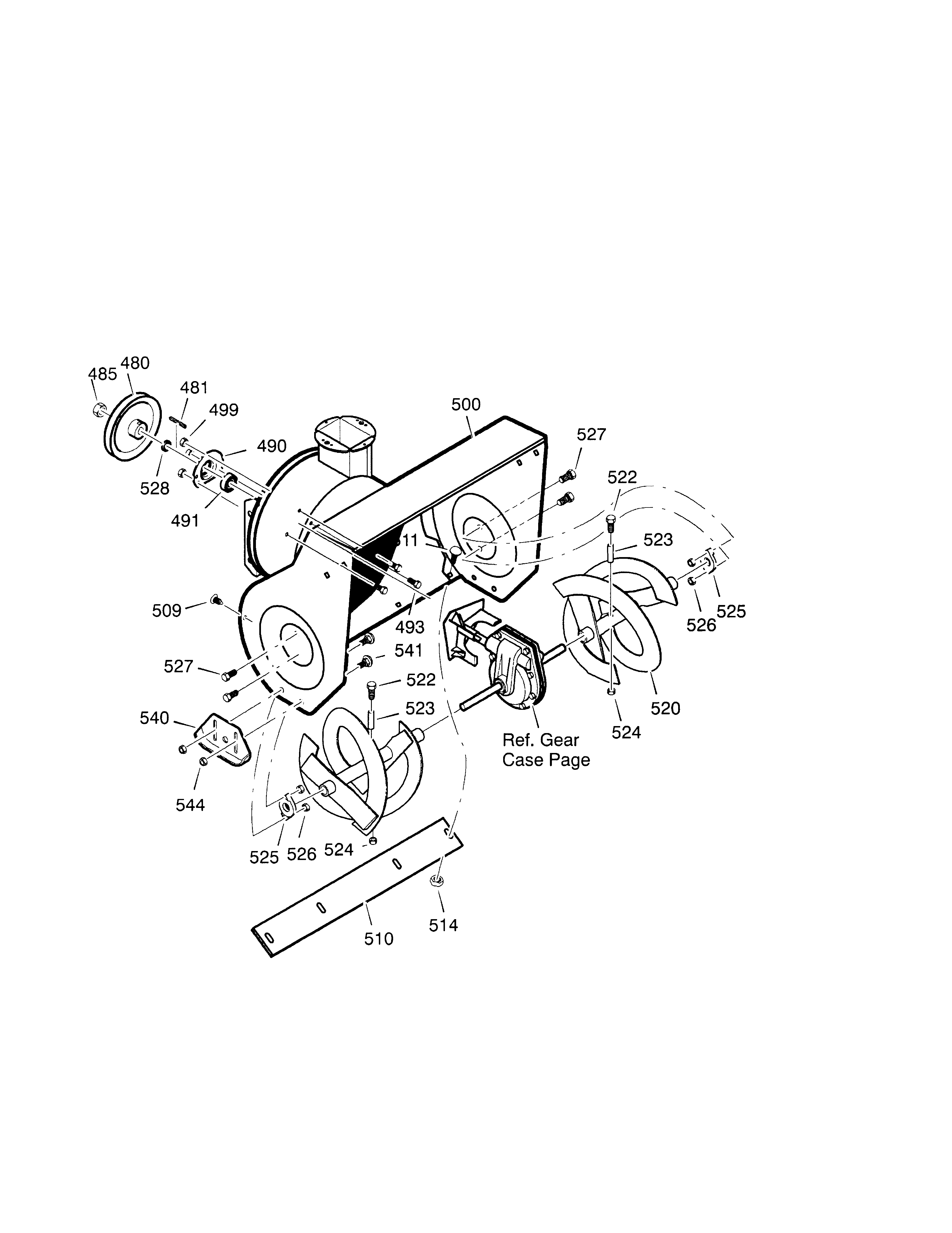 30`` 11hp auger housing