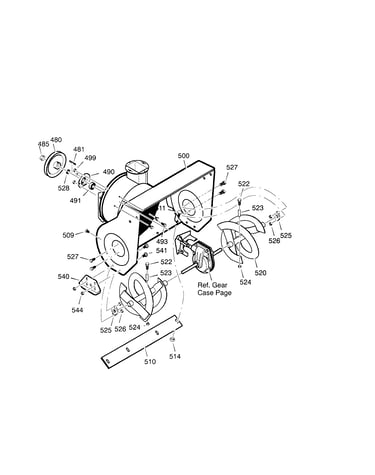 30`` 11hp auger housing