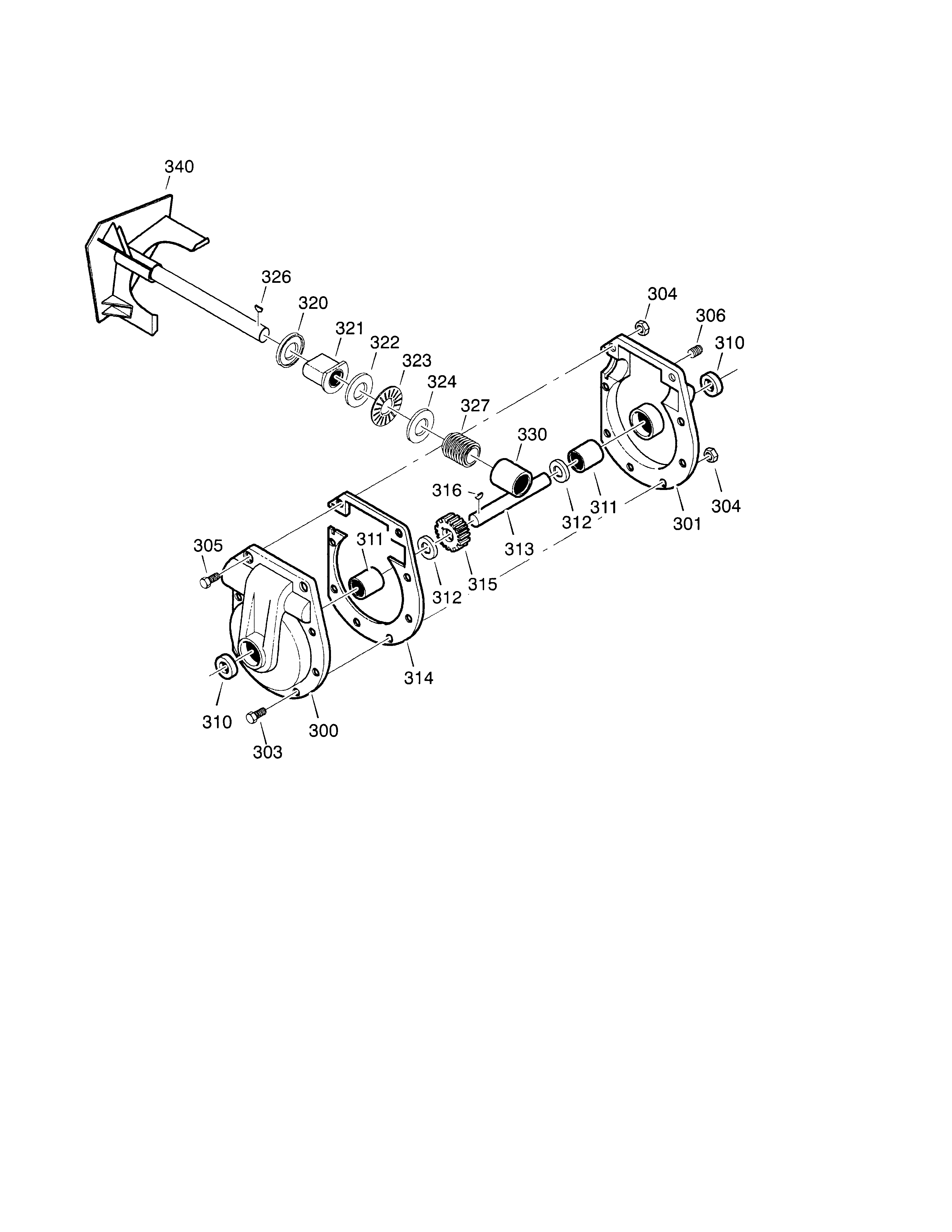 30`` 11hp gear case
