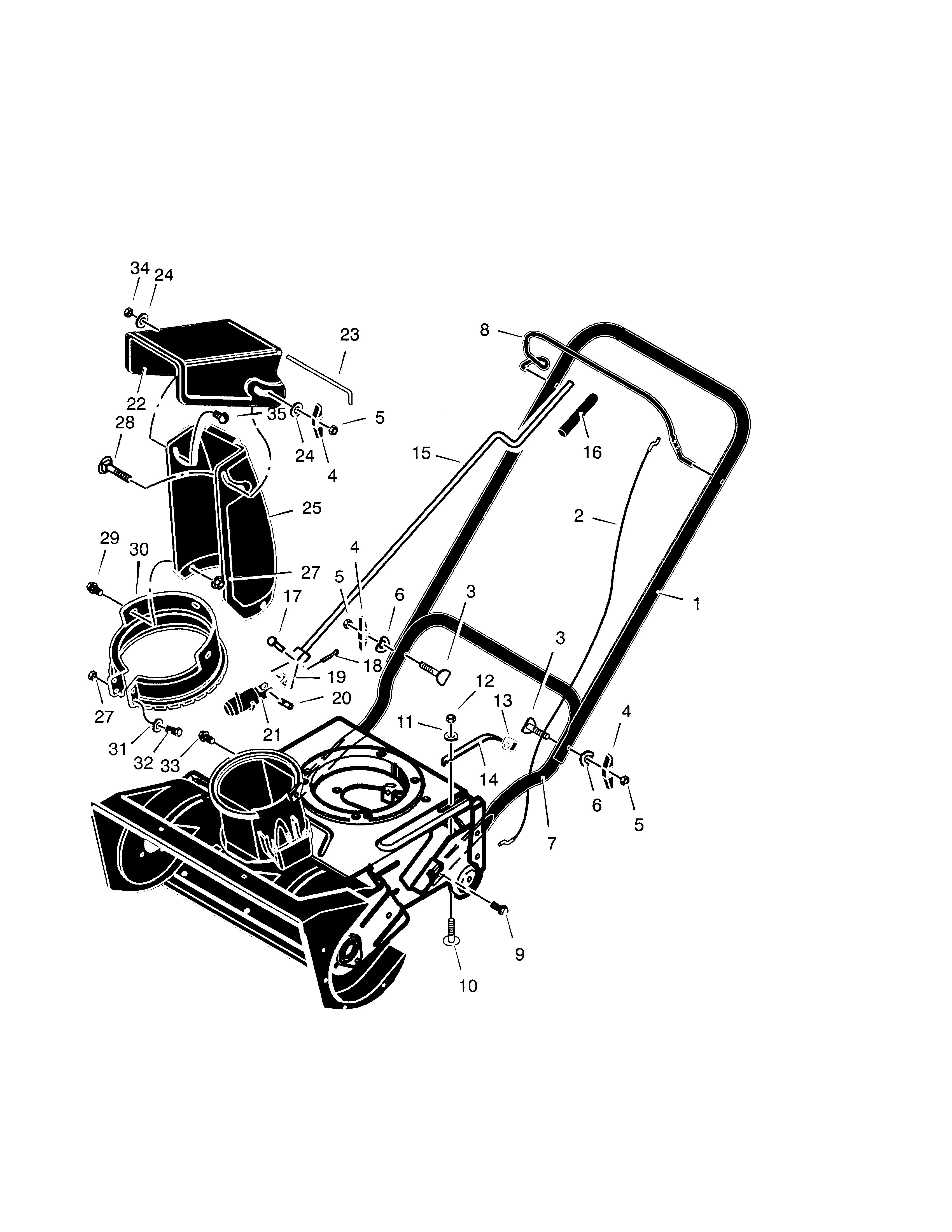 21`` 3.8hp handle & discharge compo