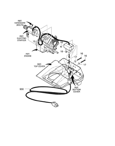 21`` 5hp electric starter
