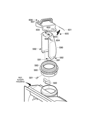 21`` 5hp discharge chute